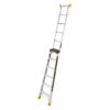 14 ft. Reach Aluminum 2-in-1 Extension Multi-Position Ladder with Project Bucket, 300 lbs. Capacity, Type 1A Duty Rating