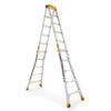 23 ft. Reach MPXT Aluminum Multi-Position Ladder with Top Cap and Platform, 375 lbs. Load Capacity